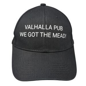 Valhalla Pub We Got The Mead! Slideback Baseball Cap Black One Size I Fashion